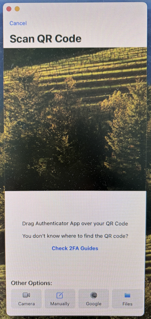 Authenticator App by 2stable scanning QR code from Merchant panel