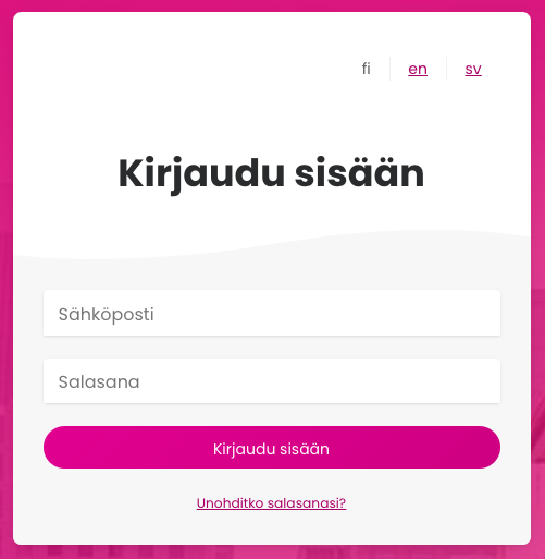 Salasanan vaihtaminen – Paytrail tukipalvelu